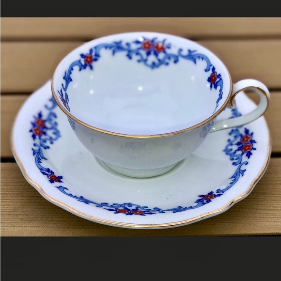 Early 20th Century Antique Schumann Bavaria US ZONE Germany Teacup & Saucer - Picture 3 of 10